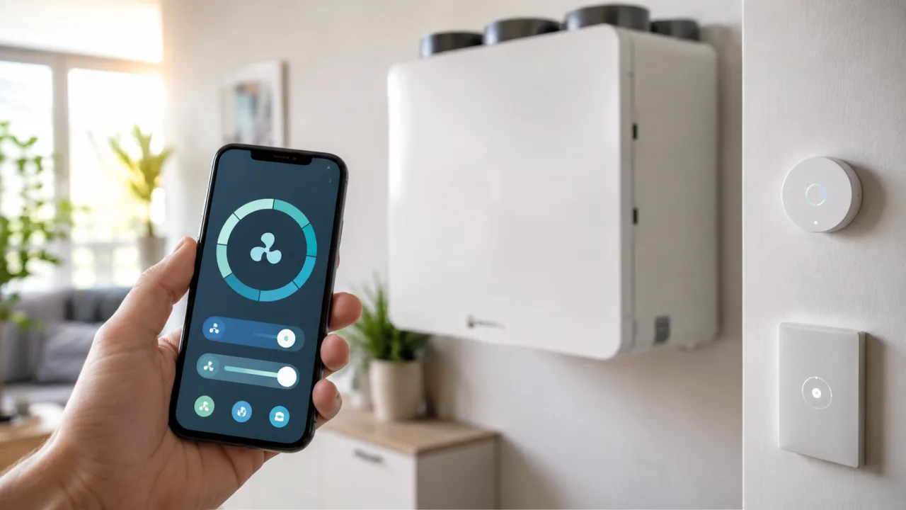 Smart home funkciók a légcserélőben: app, vezeték nélküli szenzorok és száraz kontaktok